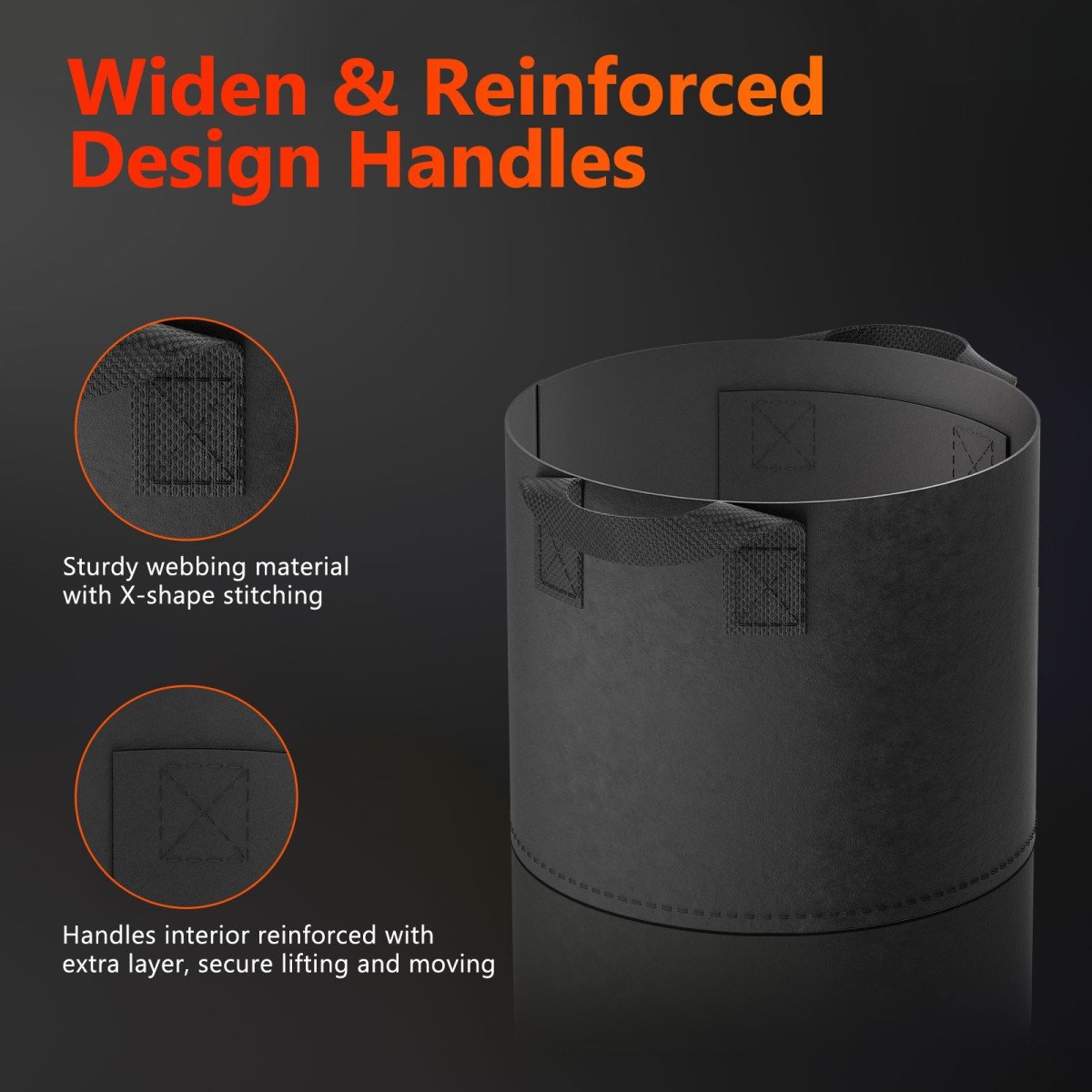 Spider-Farmer-11-gallon-grow-bag-widen&Reinforced Design