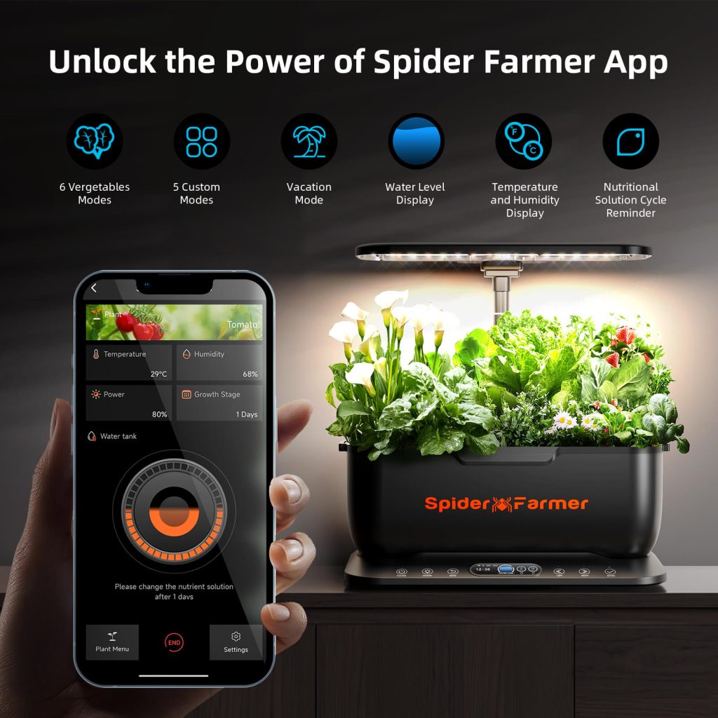 Spider farmer smart g12 Hydroponics Growing System indoor garden light 0